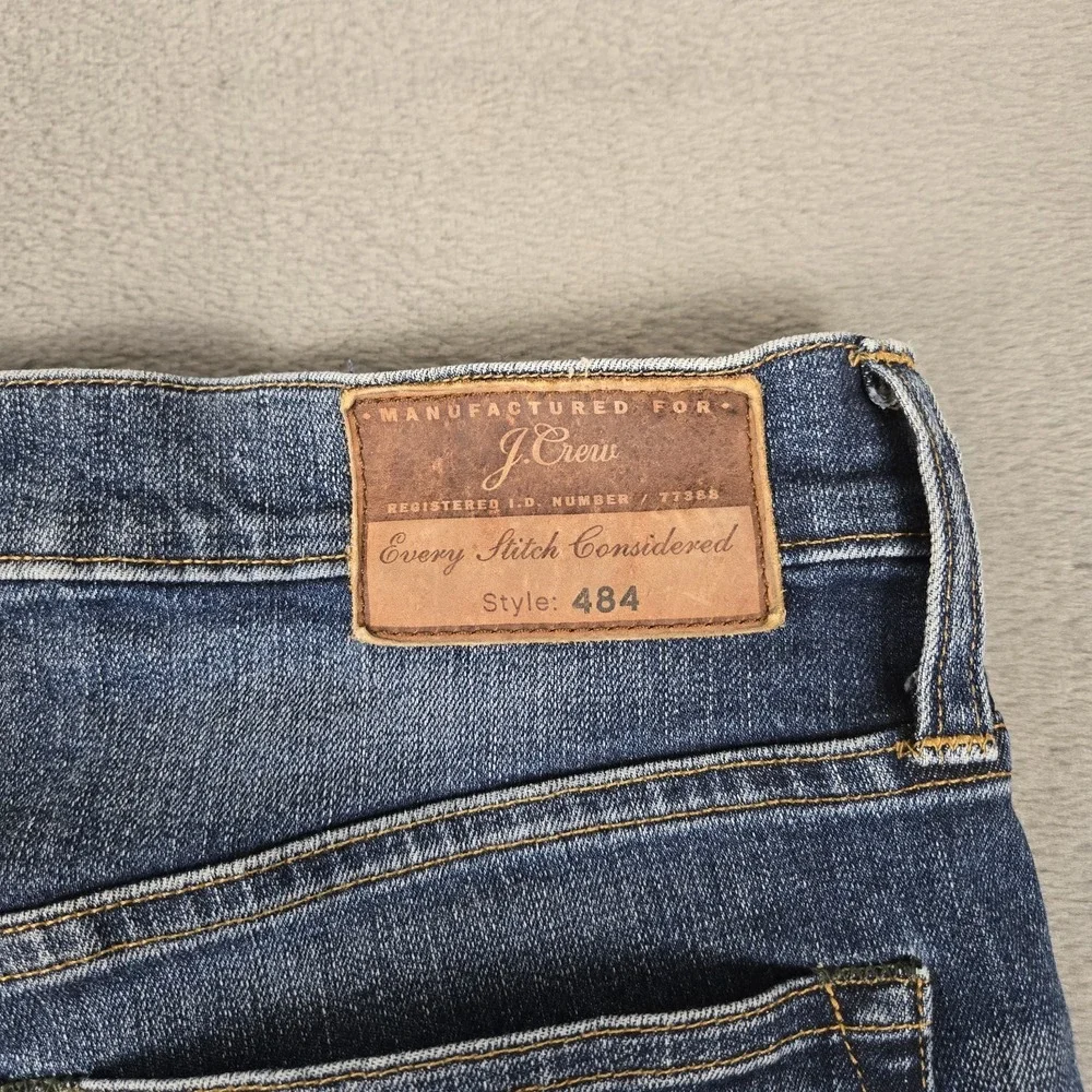 J. Crew 484 A‎ Cone Denim Jeans Mens 30x30 Slim Fit Blue Med Wash Stretch